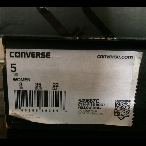 Converse woolrich size 5 multi color New In Box! - Picture 5 of 5